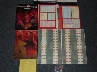 Dungeons & Dragons Game DnD - TSR 1991 - Complete Boxed Unpunched Unused