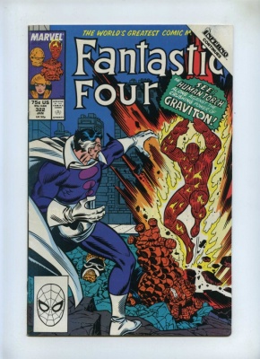 Fantastic Four 322 - Marvel 1989 - VFN- - She-Hulk vs Ms Marvel - Inferno X-Over