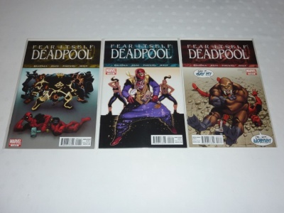Fear Itself Deadpool #1 #2 #3 - Marvel 2011 - Complete Set