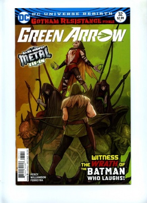 Green Arrow #32 - DC 2017 - Batman Who Laughs - Dark Nights Metal Tie-In