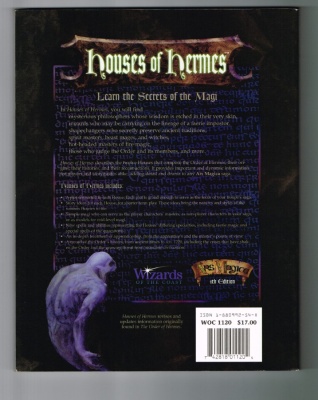 Houses of Hermes #1120 - Wizards of the Coast - Sourcebook for Ars Magica 4th Ed