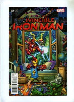 Invincible Iron Man 1 - Marvel 2015 - NM- - Young Guns Variant Cover by Nick Bradshaw