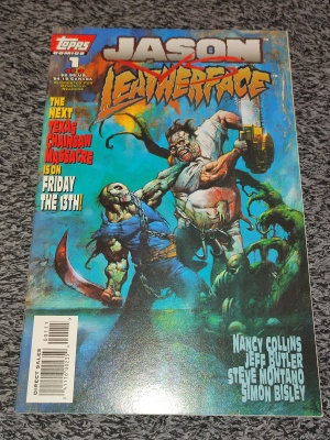 Jason vs Leatherface #1 - Topps 1995