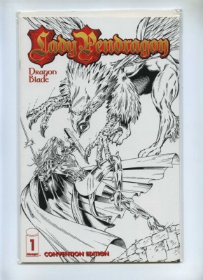 Lady Pendragon 1 - Image 1999 - NM - Dynamic Forces Convention Sketch Cover Ltd Series COA