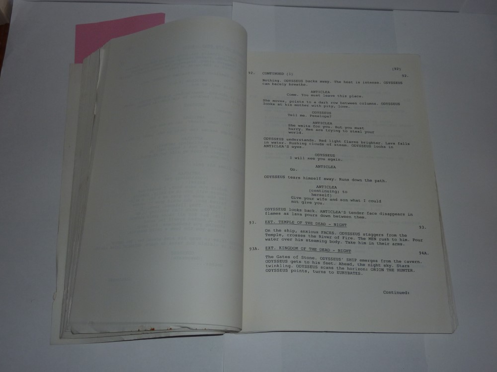 The Odyssey Original TV Mini Series Script - Valleycomics