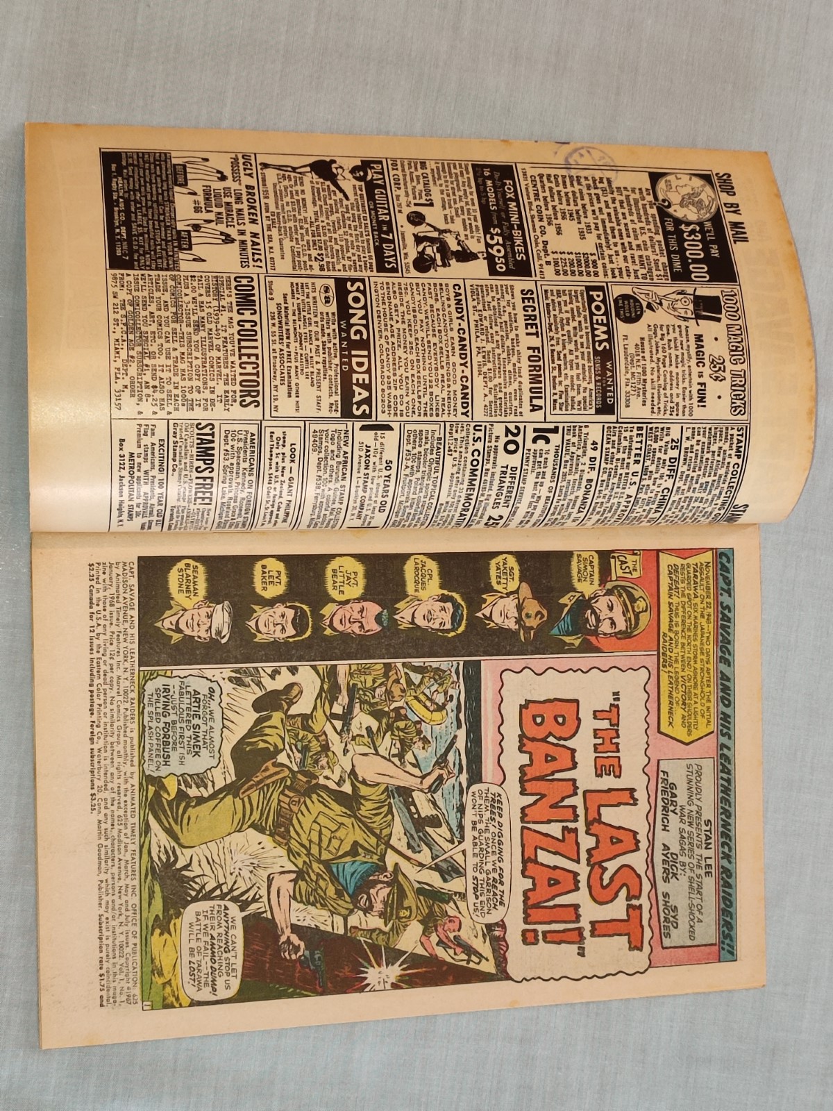 Capt Savage and His Leatherneck Raiders 1 Marvel 1968 Origin