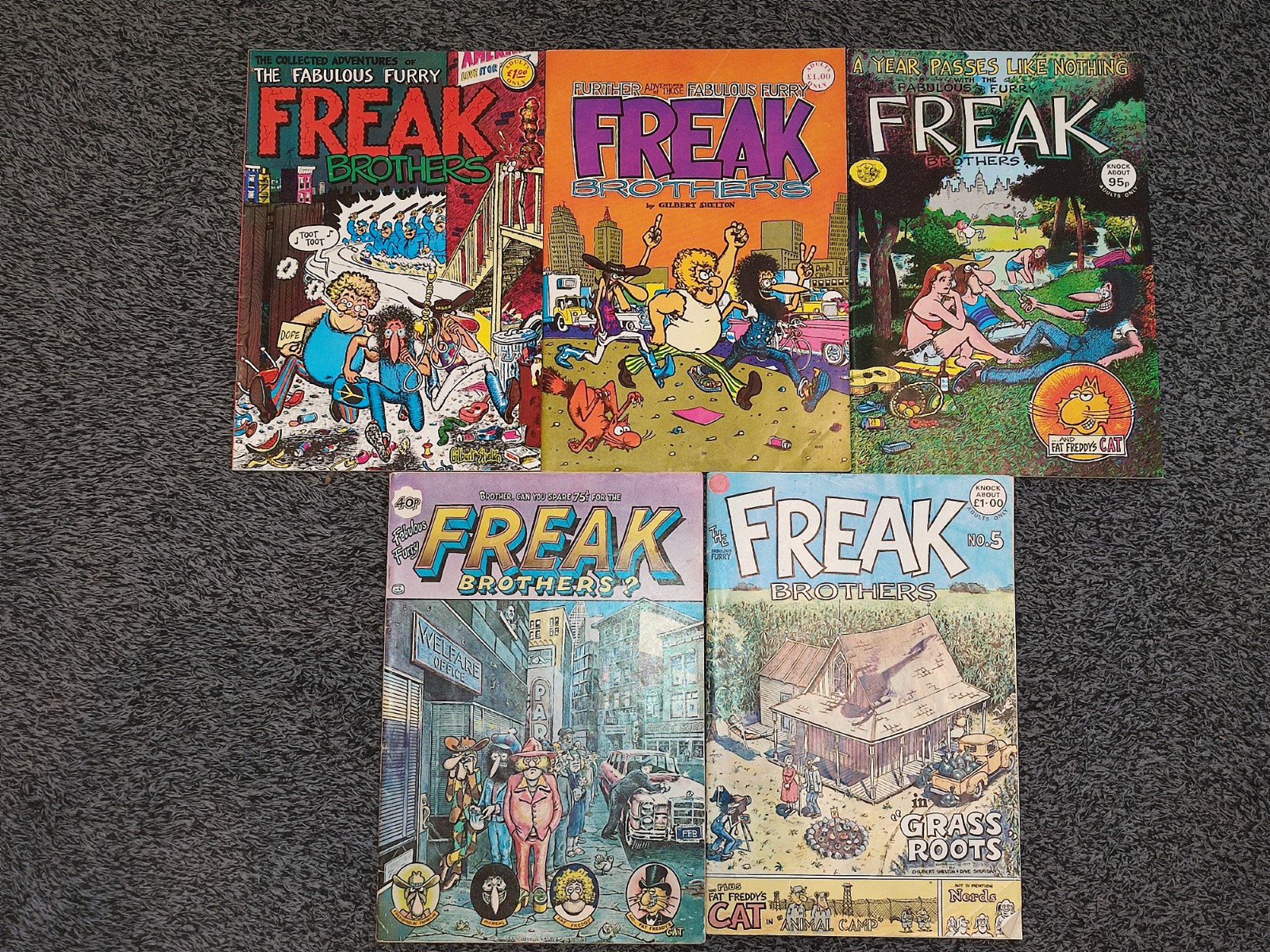 Fabulous Furry Freak Brothers #1 to #10 - Knockabout Comics