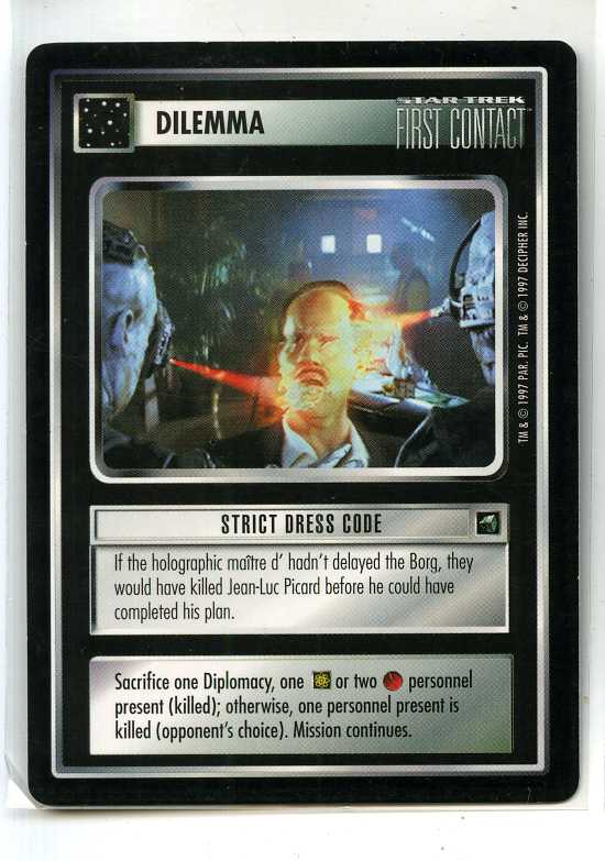 Star Trek CCG First Contact Rare Cards - Near Mint - Decipher - Drop Down Box Sale - English