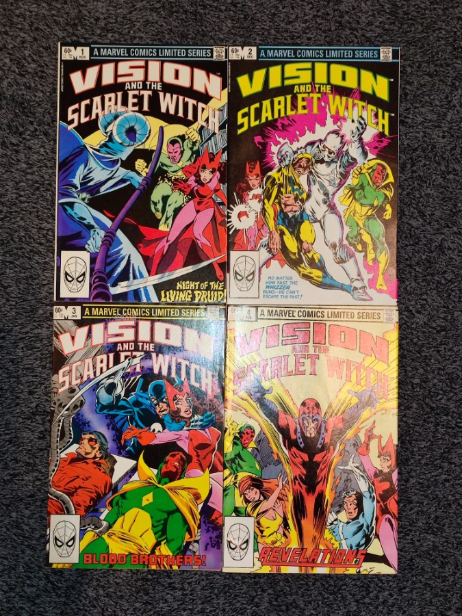 Vision and Scarlet Witch #1 #2 #3 #4 Marvel 1982 Complete Set - 1st App ...
