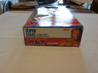 Lex Luger WCW Galoob Toys 1990 The Total Package 14'' Figure Super Stars  Boxed