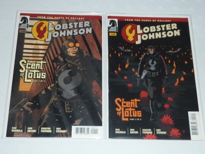 Lobster Johnson A Scent of Lotus #1 to #2 Dark Horse 2013 From Hellboy Full Set