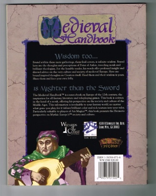 Medieval Handbook WW1500 - White Wolf 1994 - Ars Magica 3rd Ed RPG