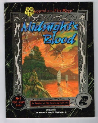 Midnight's Blood #4005 AEG 1999 - Legend of the Five Rings High Magic Series RPG