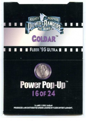 Mighty Morphin Power Rangers the Movie - 16 of 24 - Fleer 1995 - Power Pop-UP - Goldar