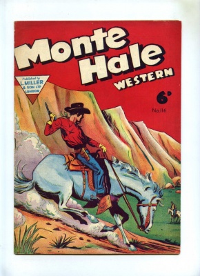 Monte Hale Western #116 - L Miller 1950's - VG+ - Pence