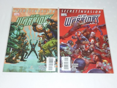 New Warriors #14 #15 - Marvel 2008 - 2 Comic Run - Secret Invasion