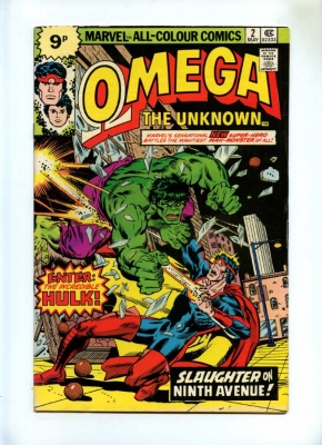 Omega The Unknown #1 + #2 - Marvel 1976 - 2 Comics - Incredible Hulk