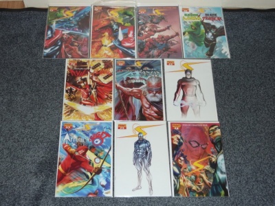 Project Superpowers #0 to #7 - Dynamite 2008 Complete Set Incl 3 x #0s Variants