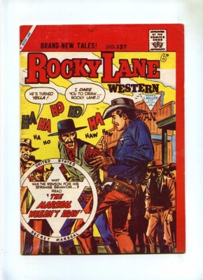 Rocky Lane Western #137 - L Miller 1959 - FN- - Pence