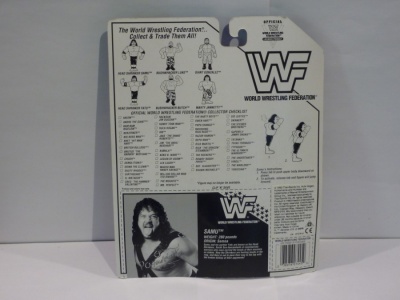 Samu of the Headshrinkers WWF - Hasbro 1993 - Series 10 - MOC - Wrestling Figure