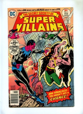 Secret Society of Super-Villains #5 DC 1977 - Green Lantern Hawkman Darkseid App