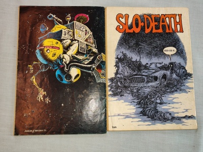 Slow Death #2 #3 - Last Gasp 1970 - 2 Comics - Underground - R Corben D Sheridan