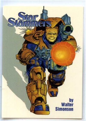 Star Slammers - P1 - Cards Illustrated - Mailbu Comics 1994 - Walter Simonson - Promo Card