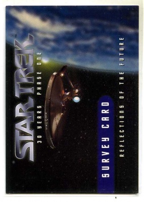 Star Trek 30 Years of Phase 1 - 1995 - Survey Card