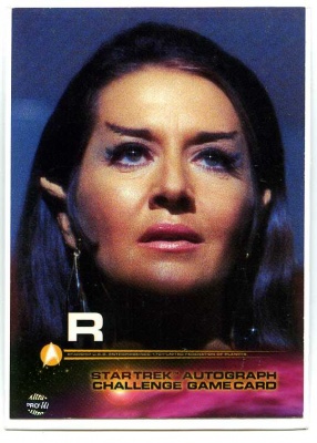 Star Trek Autograph Challenge Game Card - Card R - Fleer Skybox 1999