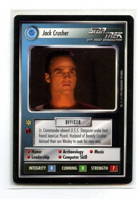 Star Trek CCG Alternate Universe - Paramount 1995 - Jack Crusher - Personnel: Federation - Rare - BB