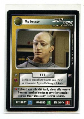 Star Trek CCG Away Team Pack - Decipher 1998 - The Traveler - Personnel: Non-Aligned - Premium - BB