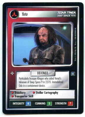 Star Trek CCG Deep Space Nine - Decipher 1998 - Yeto - Personnel Klingon - Rare - BB