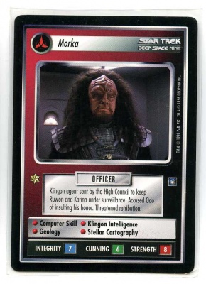 Star Trek CCG Deep Space Nine - Decipher 1998 - Morka - Personnel: Klingon - Rare - BB