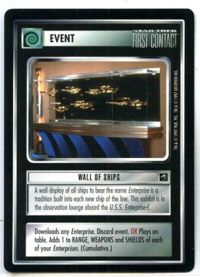 Star Trek CCG First Contact - Decipher 1997 - Wall of Ships - Events - Rare - BB