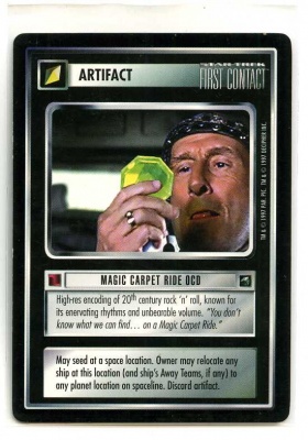 Star Trek CCG First Contact - Decipher 1997 - Magic Carpet Ride OCD - Artifact - Rare - BB