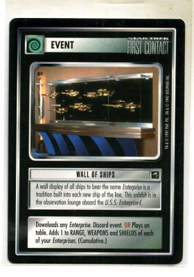 Star Trek CCG First Contact - Decipher 1997 - Wall of Ships - Events - Rare - BB