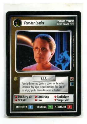 Star Trek CCG The Dominion - Decipher 1998 - Founder Leader - Personnel: Dominion - Rare - BB