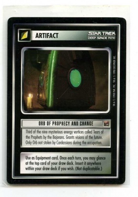 Star Trek CCG The Dominion - Decipher 1998 - Orb of Prophecy and Change - Artifact - Rare - BB