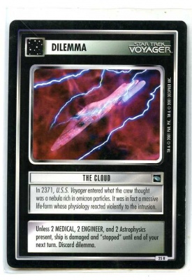 Star Trek CCG Voyager - Decipher 2001 - The Cloud - Dilemmas - Rare - BB