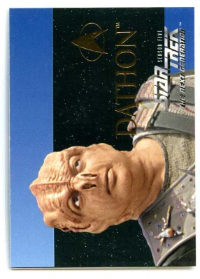 Star Trek The Next Generation TNG - S28 - 1996 - Dathon - Foil Embossed Card