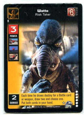 Star Wars Young Jedi CCG Enhanced Battle of Naboo - Decipher 2000 - NM-MT - P15 - Watto Risk Taker - Sealed Pack