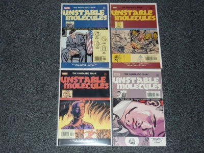 Startling Stories Fantastic Four Unstable Molecules #1 to #4 - Marvel 2003 - Set