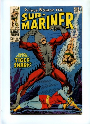 Sub-Mariner #5 - Marvel 1968 - 1st App & Origin Tiger Shark