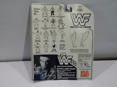 Superfly Jimmy Snuka WWF - Hasbro 1990 - Series 2 - MOC - Wrestling Figure