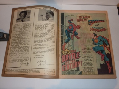Superman Vs The Amazing Spider-man #1 DC and Marvel 1976  Treasury Size Issue VG