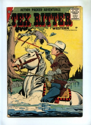 Tex Ritter Western #35 - Charlton 1957 - VG+