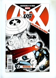 Avengers vs X-Men #1E - Marvel Cyclops vs Capt America Variant Cvr Ryan Stegman