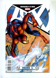 Avengers vs X-Men #4C - Marvel 2012 Spider-Man vs Iceman Variant Cvr Mark Bagley