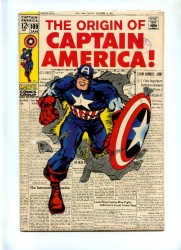 Captain America #109 - Marvel 1969 - Origin retold - Jack Kirby cover