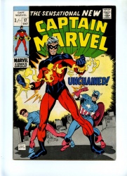 Captain Marvel #17 - Marvel 1969 - Pence - Cvr App 1st New Costume